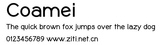 Coamei.ttf字體轉換器圖片