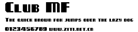 Club MF.ttf字體轉換器圖片