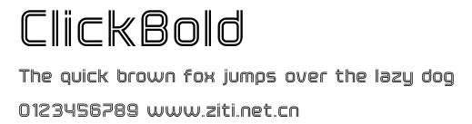 ClickBold.ttf字體轉換器圖片