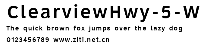 ClearviewHwy-5-W.ttf