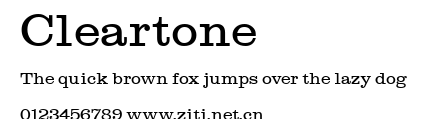 Cleartone.ttf字體轉換器圖片