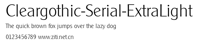 Cleargothic-Serial-ExtraLight.ttf