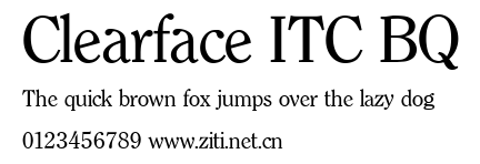 Clearface ITC BQ.ttf