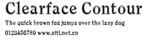 Clearface Contour.ttf