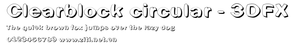 Clearblock circular - 3DFX.ttf