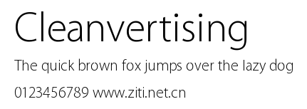 Cleanvertising .ttf