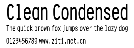 Clean Condensed.ttf