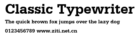 Classic Typewriter.ttf字體轉換器圖片