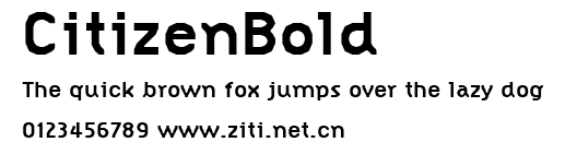 CitizenBold.ttf字體轉換器圖片