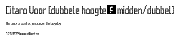 Citaro Voor (dubbele hoogte, midden/dubbel).ttf字體轉換器圖片