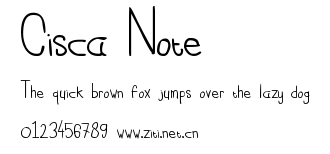Cisca Note.ttf字體轉換器圖片