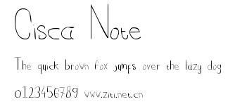 Cisca Note.ttf