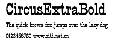 CircusExtraBold.ttf字體轉換器圖片