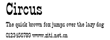 Circus.ttf字體轉換器圖片