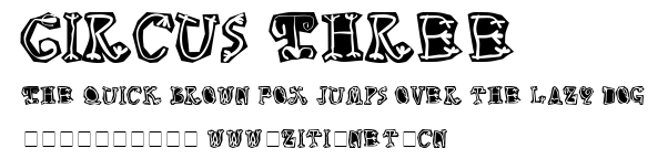 Circus Three.ttf字體轉換器圖片