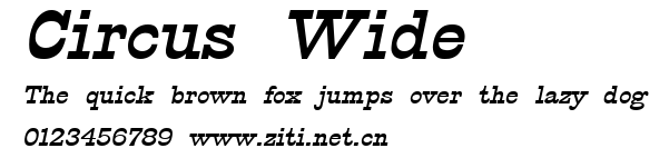 Circus Wide.ttf字體轉換器圖片