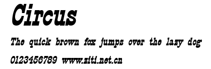 Circus.ttf字體轉換器圖片