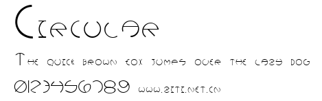 Circular.ttf字體轉換器圖片
