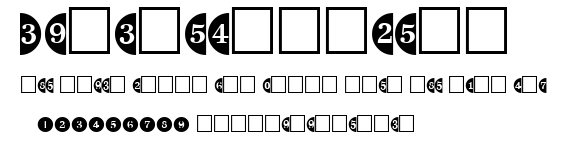 CircledNumbers.ttf字體轉換器圖片