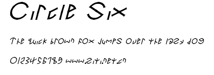 Circle Six.ttf字體轉換器圖片