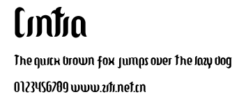 Cintia.ttf字體轉換器圖片