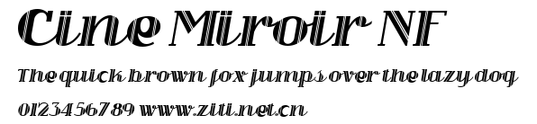 Cine Miroir NF.ttf字體轉換器圖片
