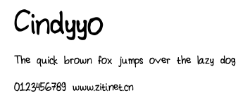 Cindyyo.ttf字體轉換器圖片