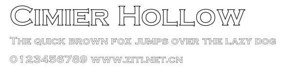 Cimier Hollow.ttf字體轉換器圖片