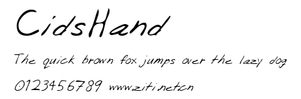 CidsHand.ttf字體轉換器圖片