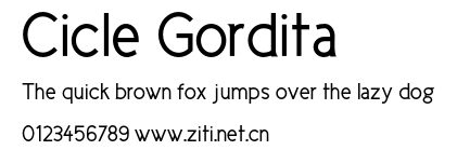 Cicle Gordita.ttf字體轉換器圖片