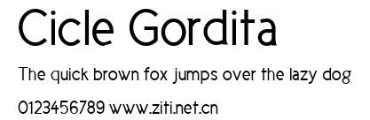 Cicle Gordita.ttf字體轉換器圖片