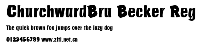 ChurchwardBru Becker Reg.ttf字體轉換器圖片