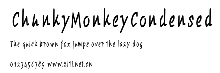 ChunkyMonkeyCondensed.ttf字體轉換器圖片