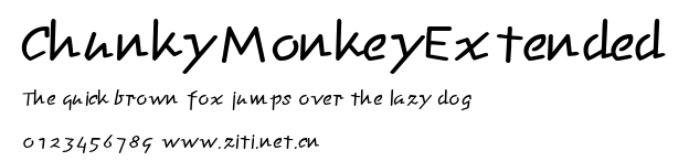 ChunkyMonkeyExtended.ttf字體轉換器圖片