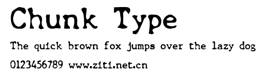 Chunk Type.ttf字體轉換器圖片