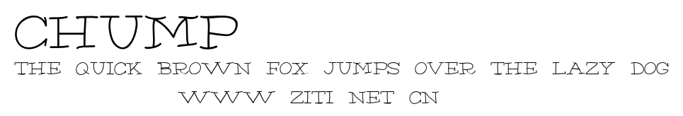 Chump.otf字體轉換器圖片