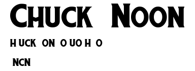 Chuck Noon.ttf字體轉換器圖片