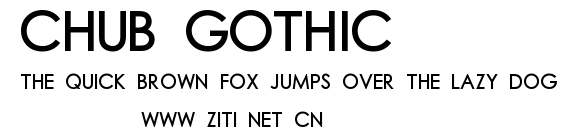 Chub Gothic.ttf字體轉換器圖片
