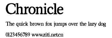Chronicle.ttf字體轉換器圖片