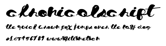 ChronicalScript.ttf字體轉換器圖片