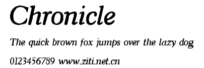 Chronicle.ttf字體轉換器圖片