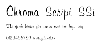 Chroma Script SSi.ttf字體轉換器圖片