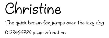 Christine.ttf字體轉換器圖片