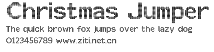 Christmas Jumper.ttf字體轉換器圖片