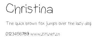 Christina.ttf字體轉換器圖片