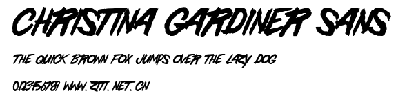 Christina Gardiner Sans.ttf字體轉換器圖片