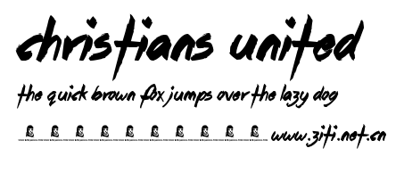 Christians United .ttf字體轉換器圖片