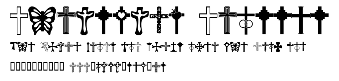 Christian Crosses.ttf字體轉換器圖片