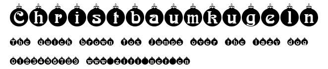 Christbaumkugeln.ttf字體轉換器圖片