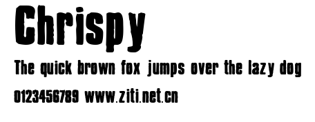 Chrispy.ttf字體轉換器圖片
